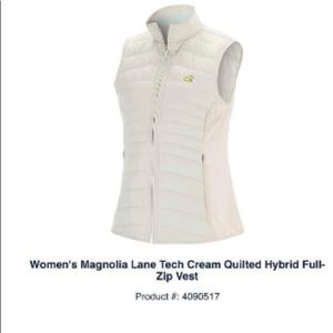 NWT Augusta National Womens gold vest